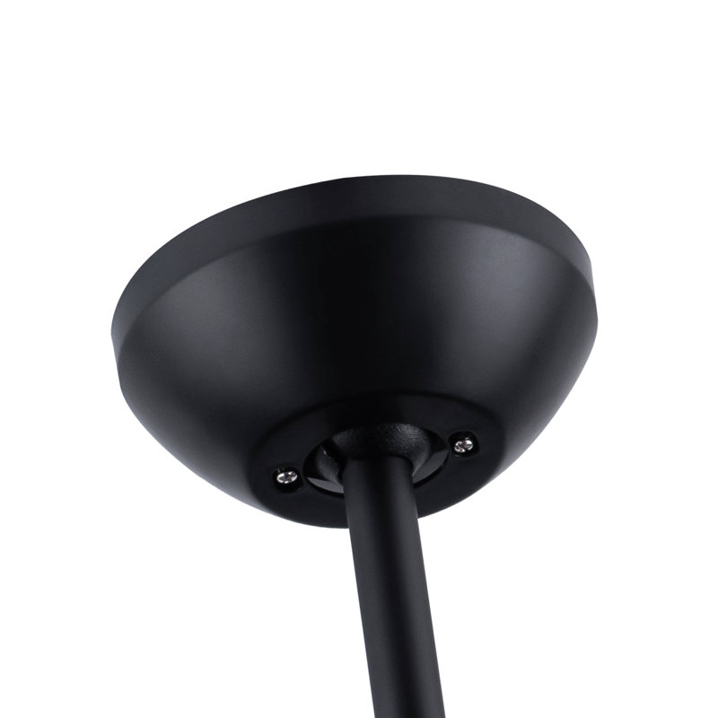 Éclairage de ventilateur de plafond à DEL intégré 30 po avec pales en ABS noir mat