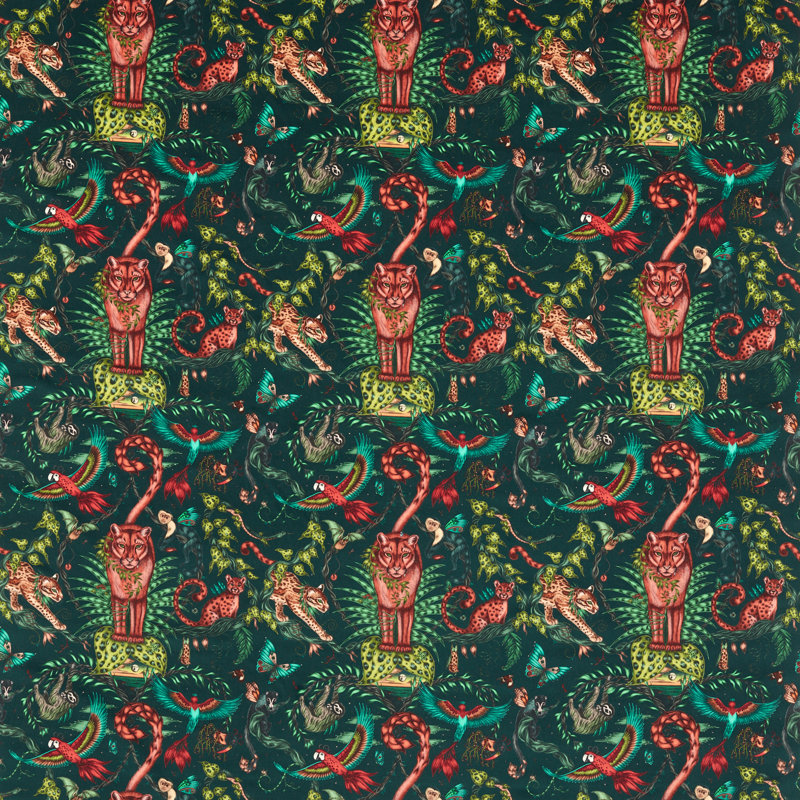 Bosque Dreams Velvet Fabric, Forest