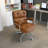 Astrahan Leather Tufted Office Chair-823999316