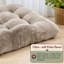 Ensemble de 2 lits-cages de luxe en peluche pour chiens de grande, moyenne et petite taille, avec fonds antidérapants et tapis de couchage lavables à la machine.-793323853