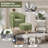 Upholstered Barrel Chair with Ottoman-203763087