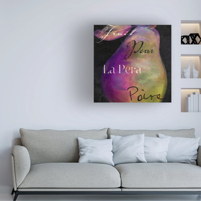 Bolog Sasha Painted Pear Ii Canvas Art
