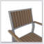 Chaise en bois de corail Cape avec chaise repas en bois