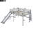 Gray Full Low Loft Bed Pine Slide Design Space Saving For Bedroom-1158224533-1158224538