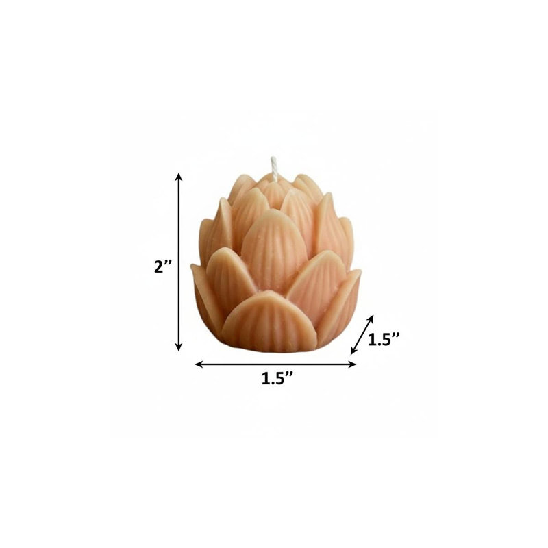 Bougie florale dimensionnelle 2 po Himalayan