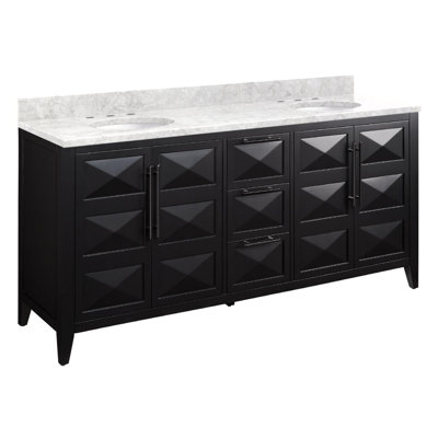 72" Holmesdale Vanity with Undermount Sinks