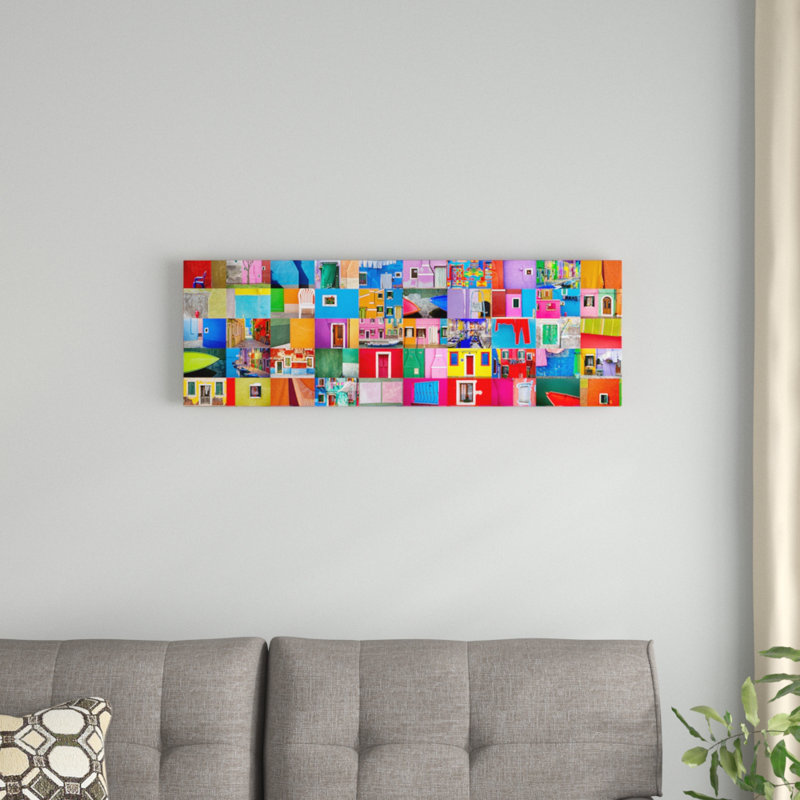«Burano Study Burano Italy», impression sur toile, H 12 po x l 36 po x P 1,5 po, Toile tendue