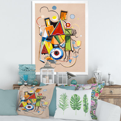 " Colored Geometric Abstract Compositions I "
