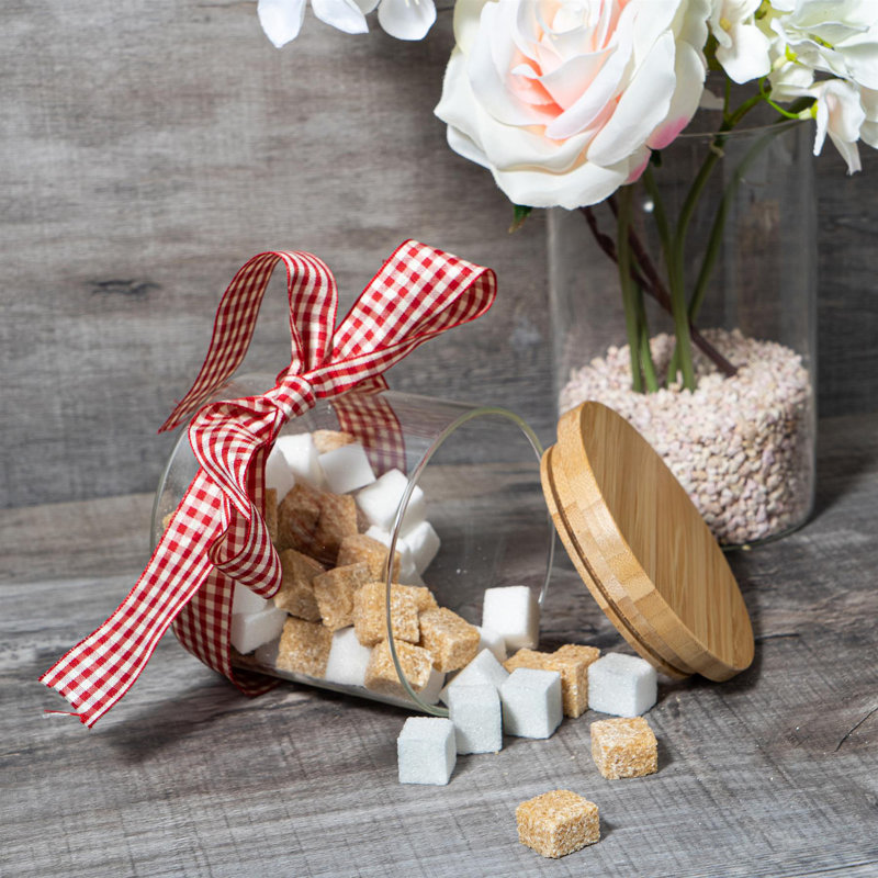 Argon Tableware 5pc Scandi Storage Jar Set with Wooden Lids