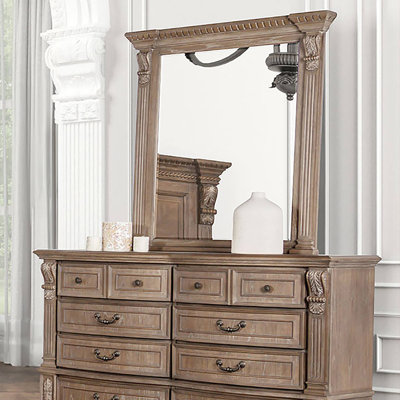 Miroir transitionnel l 45,9 po, chêne vieilli