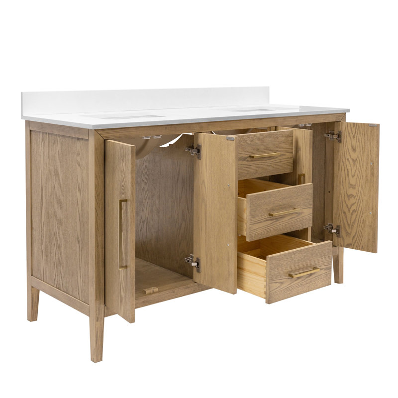 Meuble-lavabo double 60 po Parisian