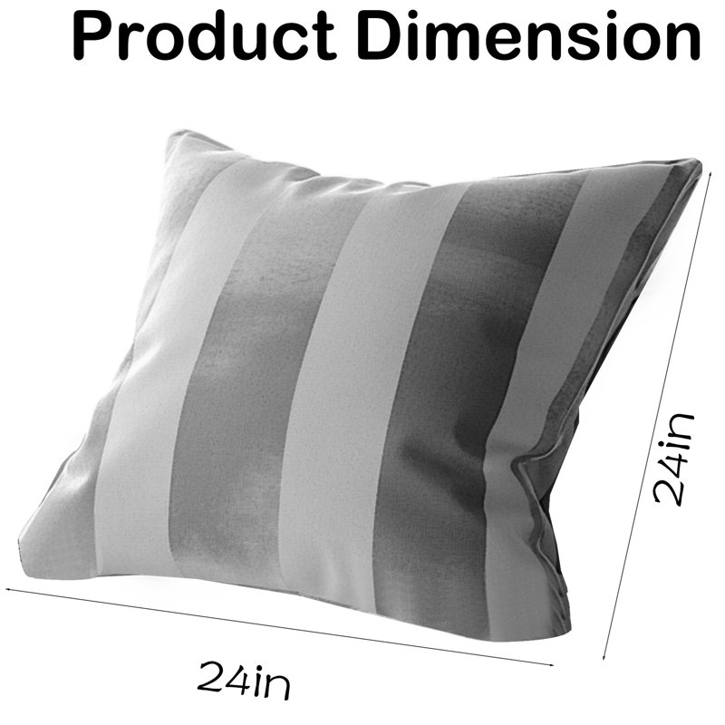 Coussin lilas beige à larges rayures