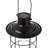 9.75" H Black Wire Solar Powered Outdoor Hanging Lantern