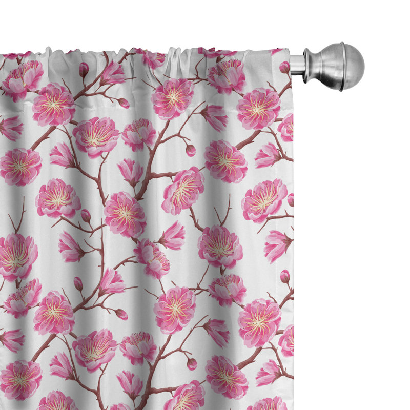 Rideaux 4 panneaux Bungalow Rose, L 56 po x L 63 po