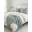 Breezy Blue Cozy Cotton Boucle Throw with Fringe-1803738120