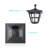 Glenolden Powder Coated Finish Solar Powered Integrated LED Aluminium Pathway Light