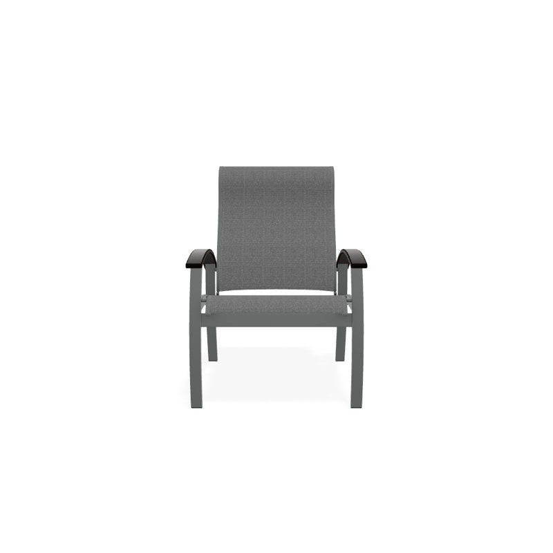 Chaise de patio Askar, Noir, Titane Sunbrella®, Graphite texturé