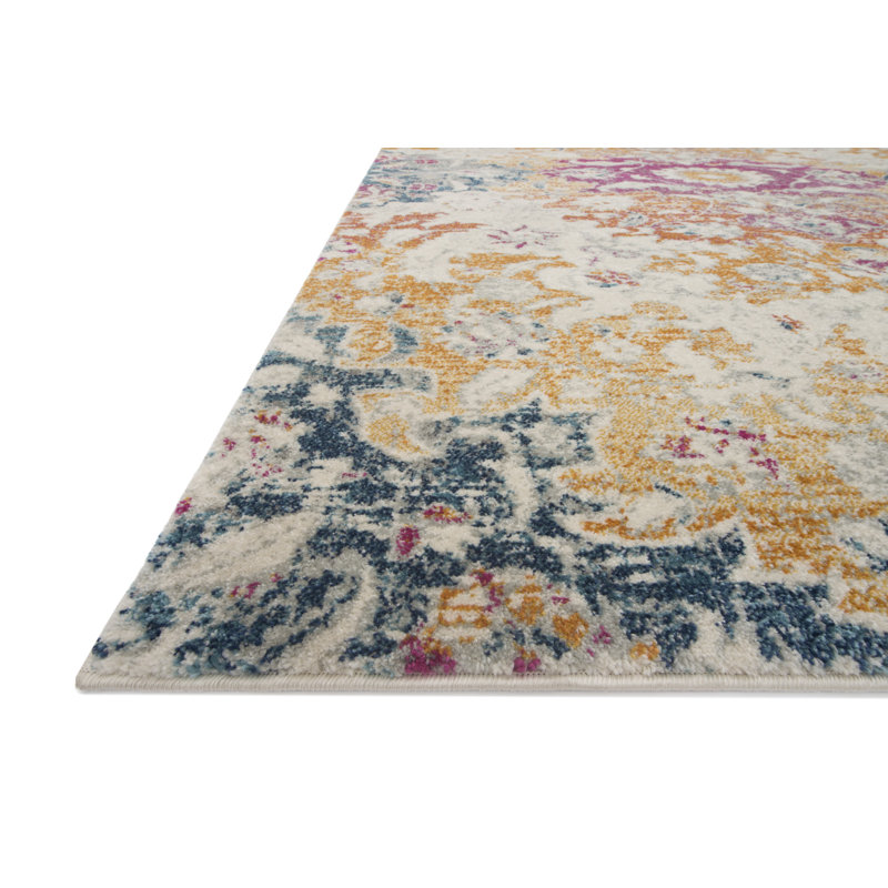 Palmore Floral Indoor Rug, Rectangle 9' x 12'2"