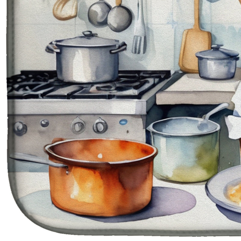 English Foxhound The Chef Dish Drying Mat