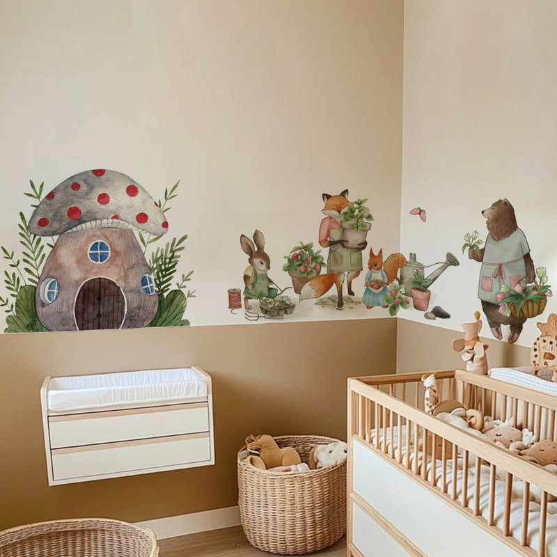 Adhésif décoratif animaux - Petits jardiniers