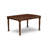 9 Piece Dining Table Set Includes a Rectangle Dinner Table with Butterfly Leaf and 8 Dahlia Linen Fabric Parson Dining Chairs, Mahogany-1611990356-1611990357-1707879189