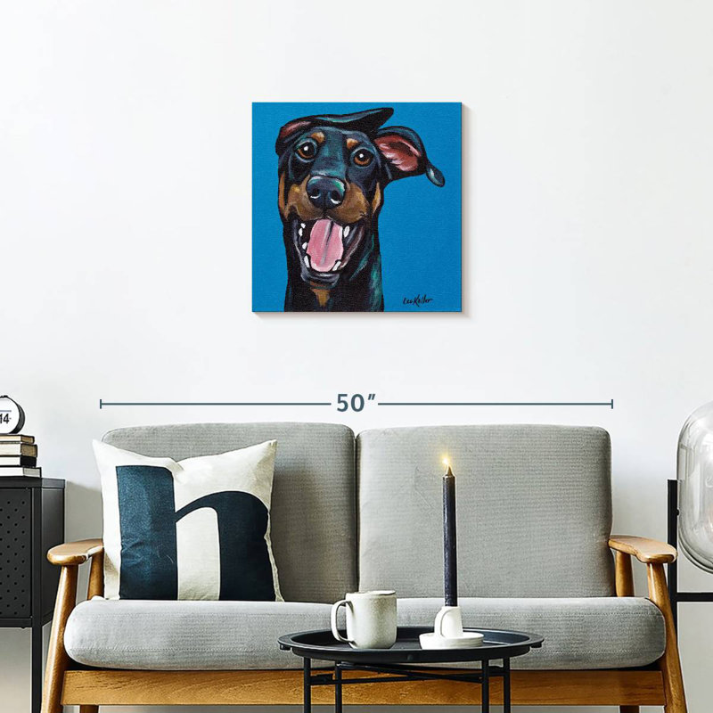 Crowle Doberman, 20" H x 20" W