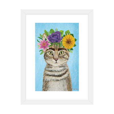 « Frida Kahlo Cat Blue » par coco de Paris-impression
