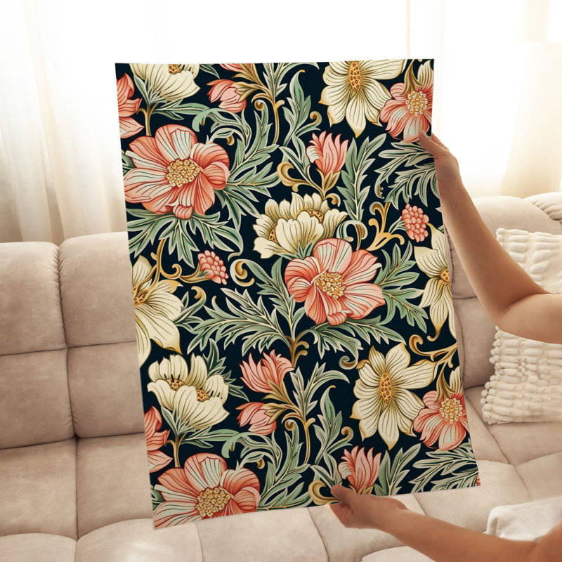 Art floral de William Morris, H 36 po x l 24 po