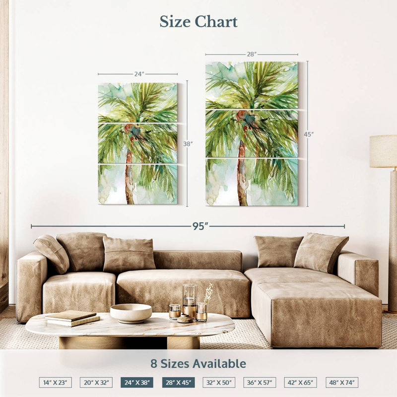 Harnek Palm Breezes I, 38" H x 24" W