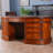 Oval Solid Wood Base Writing Desk