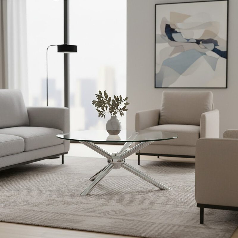 Ames Cross Legs Coffee Table