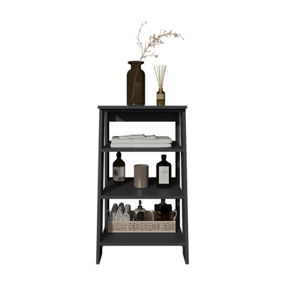 High 4-Tier Ladder Shelf Organizer For Bathroom, Side Table, Living Room