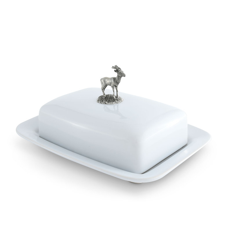 Lodge Pewter Butter Dish