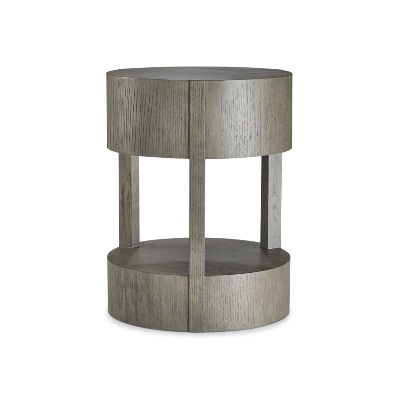 Calder Drum End Table with Storage