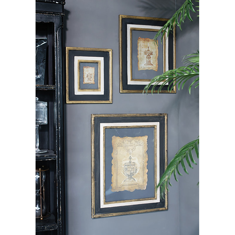 «13x15» Lucian, reproduction d'art antique encadrée, petit