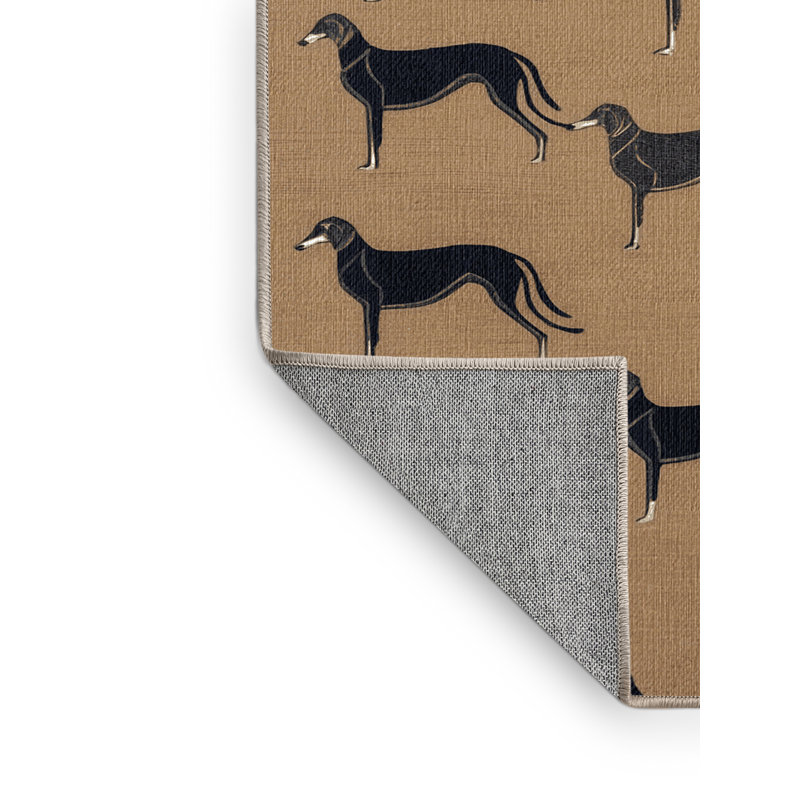  Tapis lavable pour chien lévrier italien, Carré 4 pi