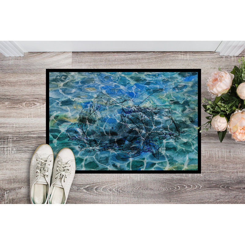 Tapis d’extérieur antidérapant sous eau hermit crabe, Rectangle 2 pi x 3 pi