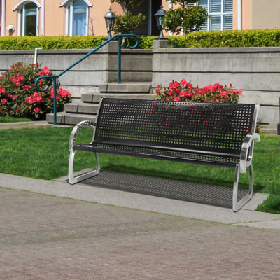Skyline ArchTec Stainless Steel Garden Bench by Commercial Zone