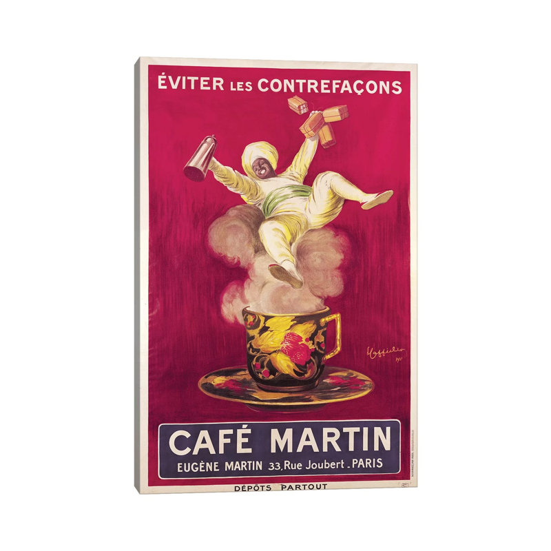 Café Martin Coffee Advertisement, 1921 by Leonetto Cappiello - Wrapped Canvas Print, 66.04 cm H x 45.72 cm W x 3.175 cm D