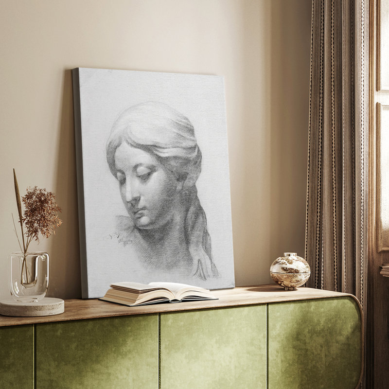 Esquisse rétro LVIII - Cavas enveloppés de galerie, H 36 po x l 24 po
