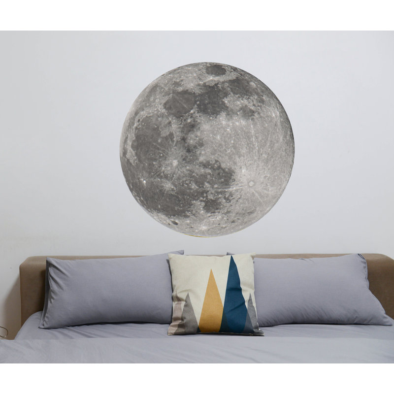 Adhésif décoratif lune, H 33 po x l 33 po