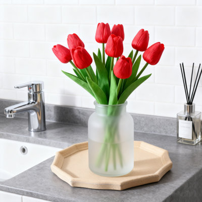 10 pièces de fleurs artificielles tulipes jaunes, fleurs artificielles, fête des mères printemps, cadeaux de la Saint-Valentin de Pâques, cuisine à domicile, décorations de table de mariage