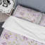 Fleurs et feuilles mauves - Ensemble de housse de couette Cabin & Lodge-1819655306