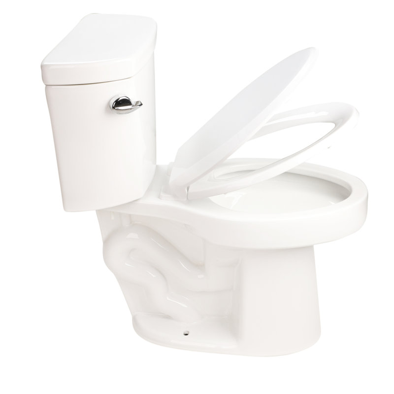 Deux toilettes, chasse d'eau 1,28 à 4,8 siphonique, chasse simple latérale,,, blanc brillant 004, projet de mise à niveau, avec cuve allongée, salle de bain