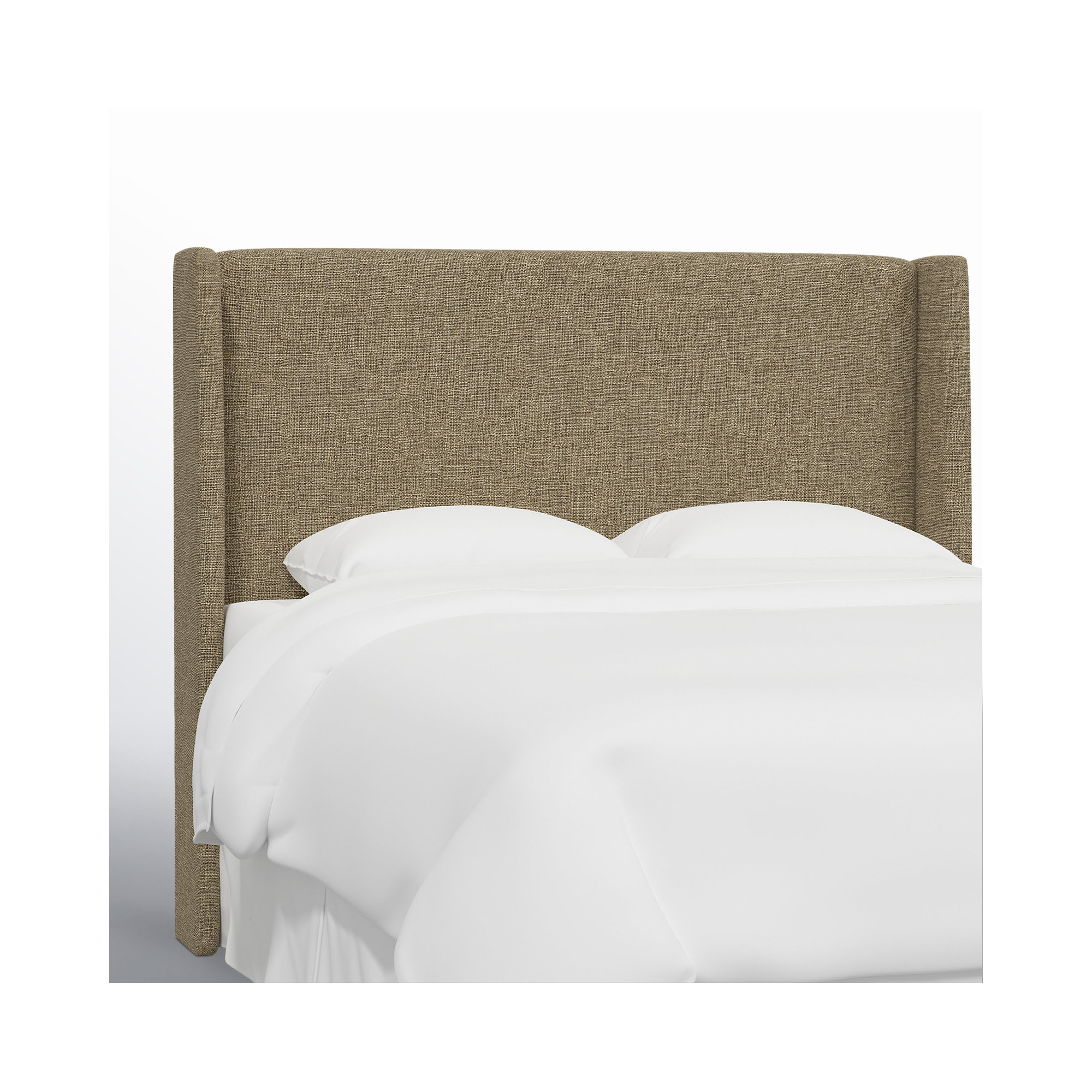 Bellfield Upholstered Headboard, Zuma Natural Textured Linen, Queen