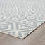 Tapis bleu clair tissé à plat Hezekiel Southwestern-302110002