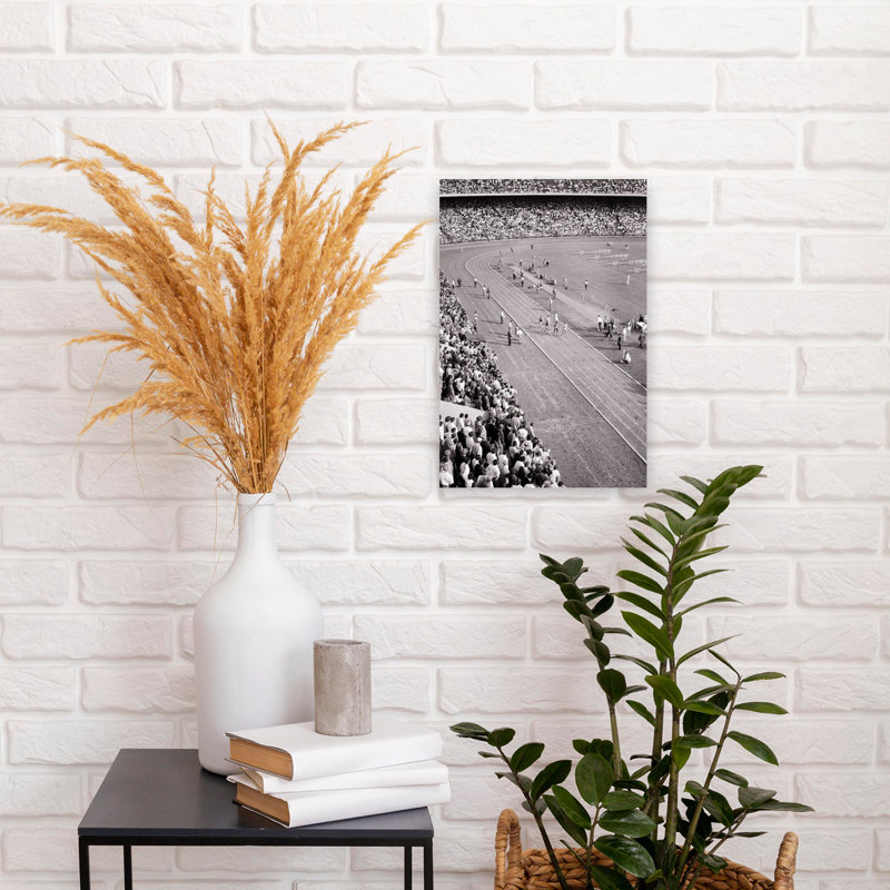 1950s 1956 PENN RELAYS ANNUAL TRACK AND FIELD ATHLETIC COMPETITION FRANKLIN FIELD UNIVERSITY OF PENNSYLVANIA PHILADELPHIA PA USA 1 Piece Wrapped Canvas Wall Art