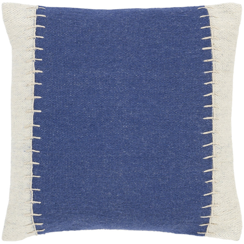 Nolea 100% Cotton Throw Square Pillow, Polyester/Polyfill, Brown