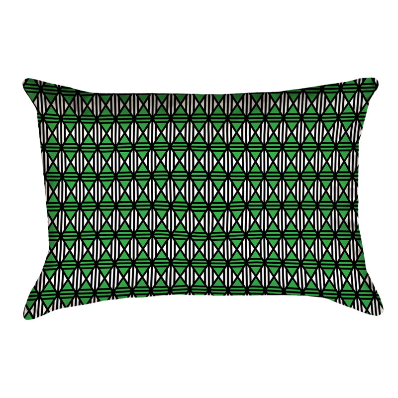 Housse de coussin Katelyn Elizabeth, Vert, Simili suède