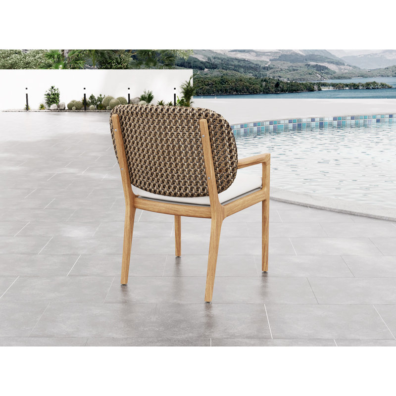 Fauteuil de salle à manger d'extérieur Akyee